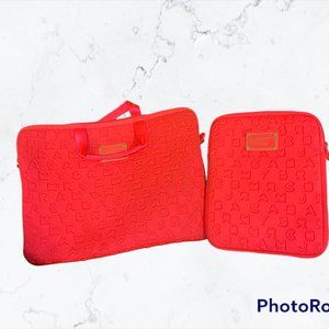 Marc Jacobs Laptop/iPad/Kindle Set - Bright Coral Coral Color Both